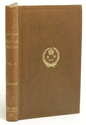 Stock ID 37624 Catalogue of the ungulate mammals in the British Museum (Natural History), volume...