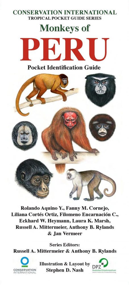 Stock ID 38568 Monkeys of Peru: pocket idenitification guide. Rolando Aquino.