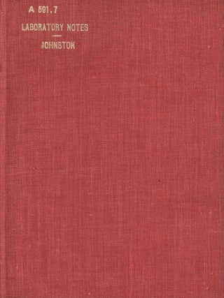 Stock ID 38608 Laboratory notes on the microscope Nyctotherus, Asterina, Palinurus. S. J. Johnston