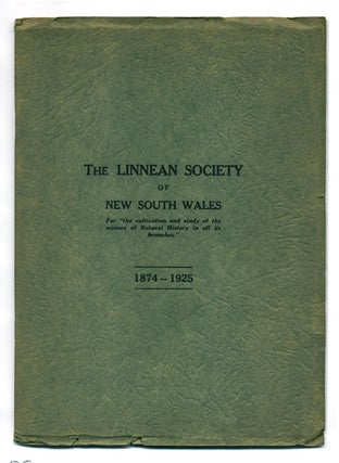 Stock ID 39773 The Linnean Society of New South Wales: historical notes of its first fifty years...