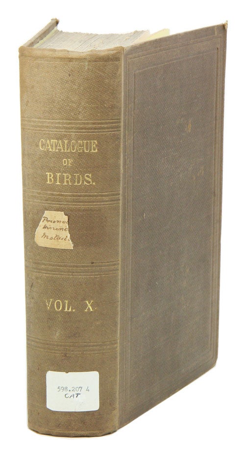 Stock ID 39793 Catalogue of the Passeriformes, or perching birds in the Collection of the British Museum. Fringilliformes: part one, containing the families Dicaeidae, Hirundinidae, Ampleidae, Mniotiltidae and Motacillidae. R. Bowdler Sharpe.