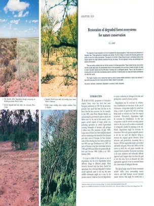 Conservation biology in Australia and Oceania.