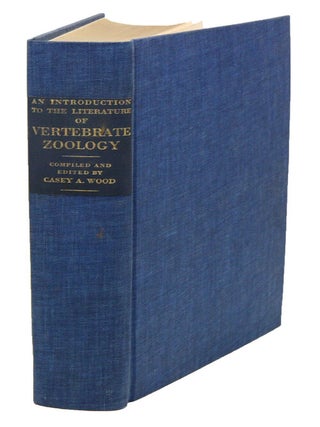 Stock ID 40274 An introduction to the literature of vertebrate zoology based chiefly on the...