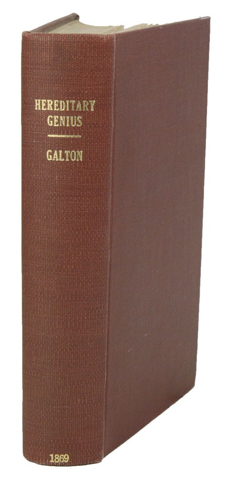 Stock ID 40613 Hereditary genius: an inquiry into its laws and consequences. Francis Galton.