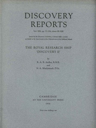 Stock ID 41013 The royal research ship 'Discovery II'. R. A. B. Ardley, N. A. Mackintosh