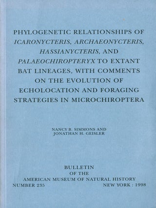 Stock ID 41161 Phylogenetic relationships of Icaronycteris ... to extant bat lineages, with...