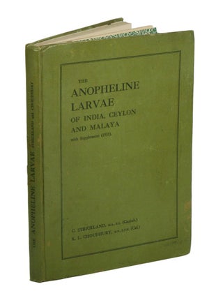 Stock ID 42057 The anopheline larvae of India, Ceylon and Malaya, west of Wallace's Line with...