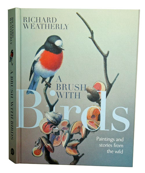 Stock ID 42188 A brush with birds: paintings and stories from the wild. Richard Weatherly.