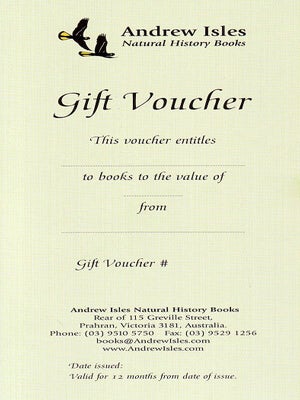 Stock ID 42264 Gift Voucher from Andrew Isles Natural History Bookshop