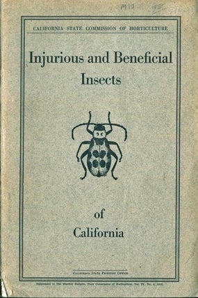 Stock ID 42463 Injurious and beneficial insects of California. E. O. Essig