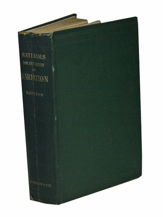 Stock ID 42849 Materials for the study of variation treated with especial regard to discontinuity...