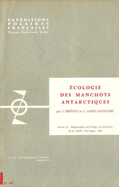 Stock ID 43066 Ecologie des manchots Antarctiques. J. Prevost, J. Sapin-Jaloustre.