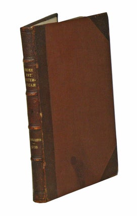 Index alphabeticus in entomologiam systematicam. J. C. Fabricii.
