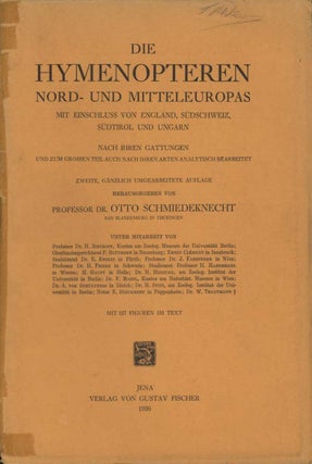 Stock ID 43673 Die hymenopteren nord-und mitteleuropas. Otto Schmiedeknecht