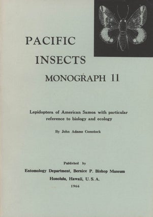 Stock ID 43680 Lepidoptera of American Samoa with particular reference to biology and ecology....