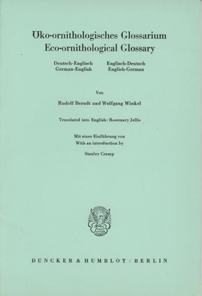 Stock ID 43745 Eco-ornithological glossary. Rudolf Berndt, Wolfgang Winkel