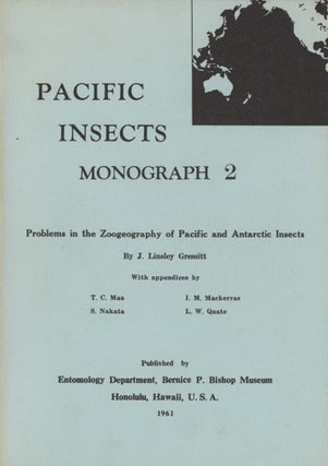Stock ID 44207 Problems in the zoogeography of Pacific and Antarctic insects. J. Linsley Gressitt