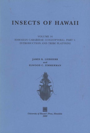 Stock ID 44313 Insects of Hawaii, volume 16: Hawaiian Carabidae (Coleoptera), part 1:...
