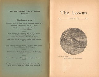 The Lowan, parts one and two [all published].