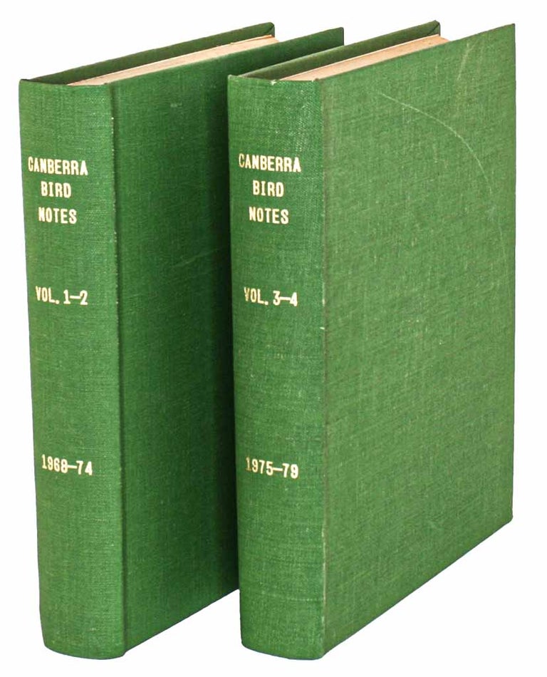 Stock ID 44721 Canberra bird notes, volumes one to four. G. Chapman, D. Purchase.