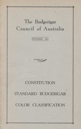 Stock ID 44953 The budgerigar council of Australia