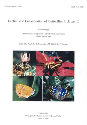 Stock ID 45197 Decline and conservation of butterflies in Japan [part three only.]. E. Hama