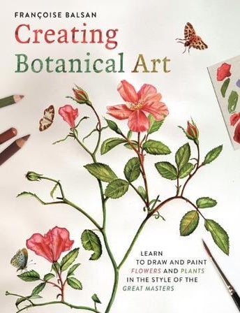 Stock ID 46266 Creating botanical art. Francoise Balsan.