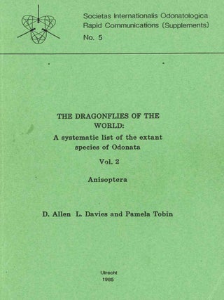 The dragonflies of the world: a systematic list of the extant species of Odonata.