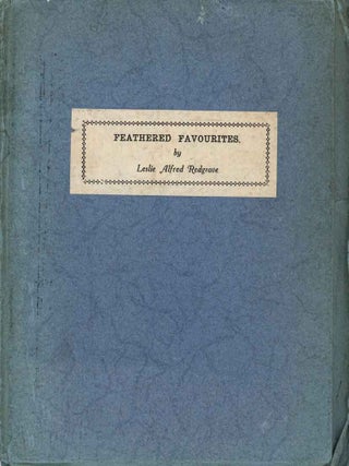 Feathered favourites. A booklet of bird-verses for the children. With illustrations and brief...