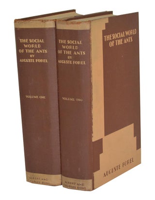 Stock ID 6168 The social world of the ants compared with that of man. Auguste Forel