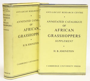 Stock ID 6841 Annotated catalogue of African grasshoppers, with Supplement. H. B. Johnston