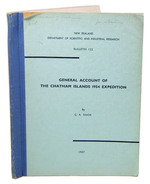 Stock ID 6935 General account of the Chatham Islands 1954 Expedition. G. A. Knox.