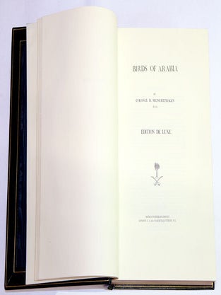 Birds of Arabia. Edition de Luxe.