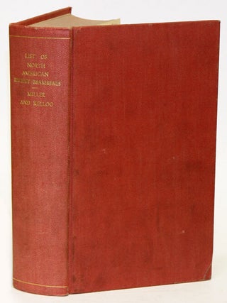 Stock ID 7362 List of North American recent mammals. Gerrit S. Miller, Remington Kellogg