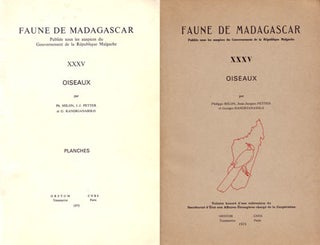 Stock ID 7367 Faune de Madagascar, 35: Oiseaux. Philippe Milon, Jean-Jacques Petter, Georges...