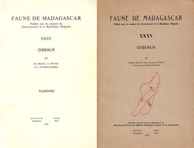 Stock ID 7367 Faune de Madagascar, 35: Oiseaux. Philippe Milon, Jean-Jacques Petter, Georges Randrianasolo.