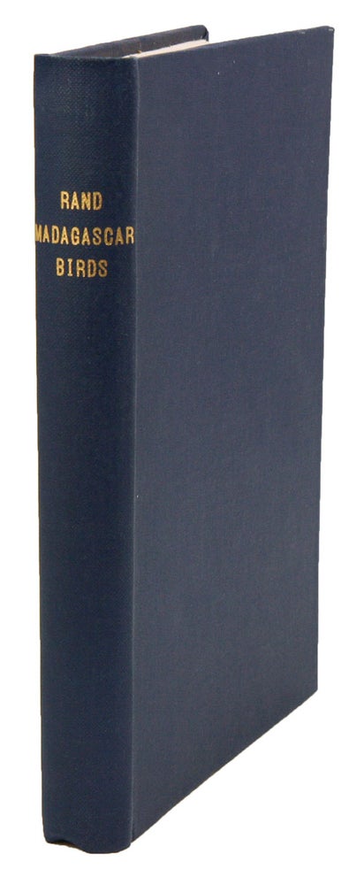 Stock ID 7748 The distribution and habits of Madagascar birds: a summary of the field notes of the Mission Zoologique Franco-Anglo-Americaine a Madagascar. A. L. Rand.