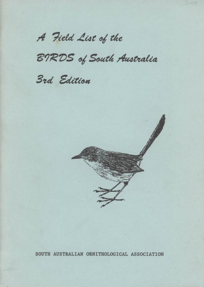 Stock ID 8134 A field list of the birds of South Australia. Ron Attwood.