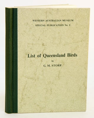 Stock ID 8205 List of Queensland birds. G. M. Storr