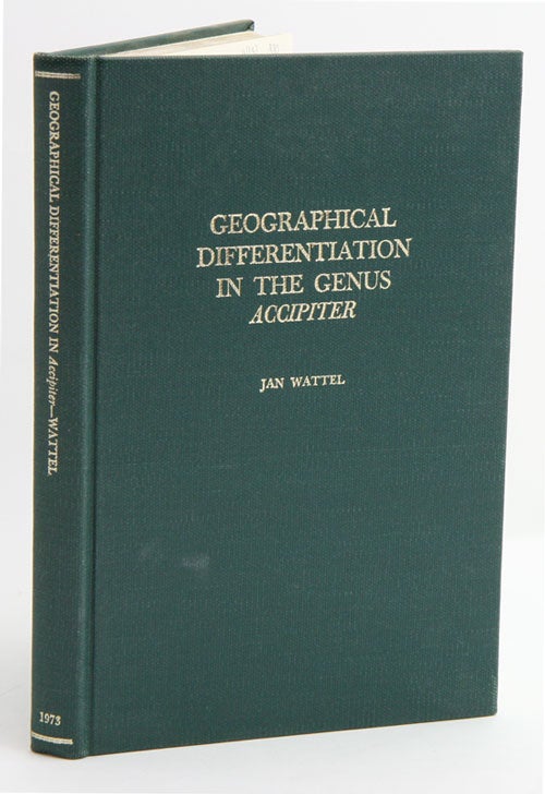 Stock ID 8487 Geographical differentiation in the genus Accipiter. Jan Wattel.
