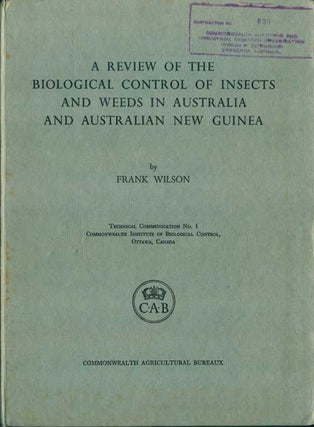 Stock ID 8594 A review of the biological control of insects and weeds in Australia and Australian...