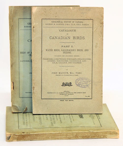Stock ID 8828 Catalogue of Canadian birds. John Macoun.