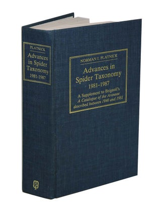 Stock ID 9657 Advances in spider taxonomy 1981-1987. Norman Platnick